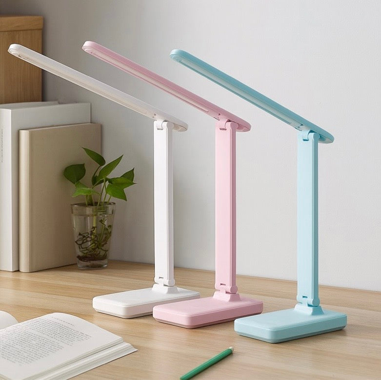 Lamp LED Desk Lamp with Phone Holder Foldable Desk Light Rechargeable Reading Lamp Touch Control Study Light T60 Random Colour 🇬🇧