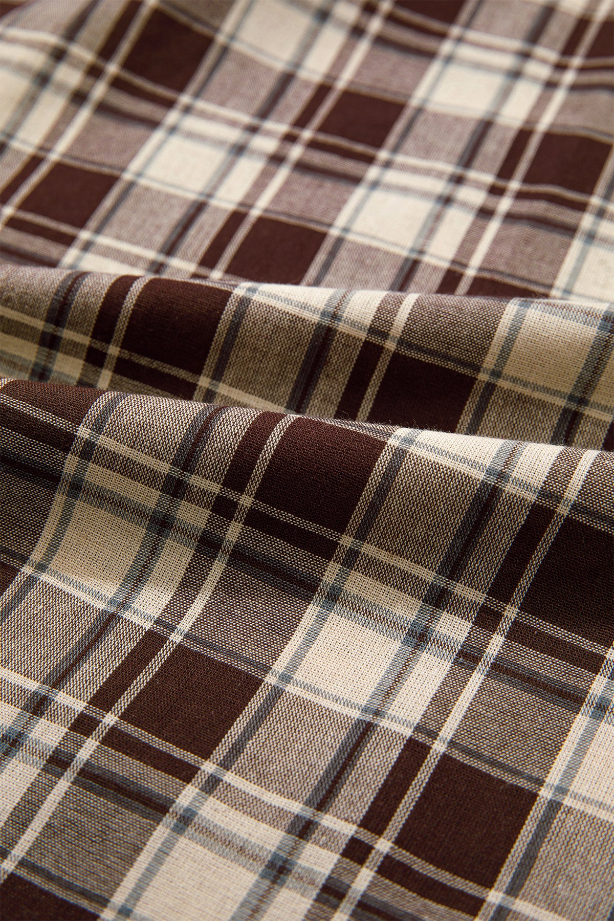 Brown Plaid Long Sleeve Short Shift Mini Dress 🇺🇸