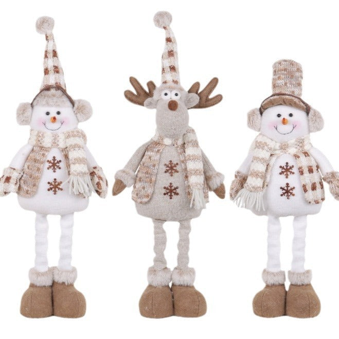 Christmas Snowman Retractable Doll Show Window Scene Decorations 🇨🇳