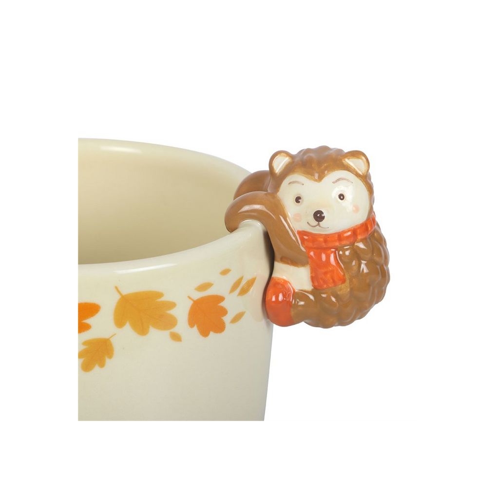Autumn Plant Pot with Hedgehog 🇬🇧