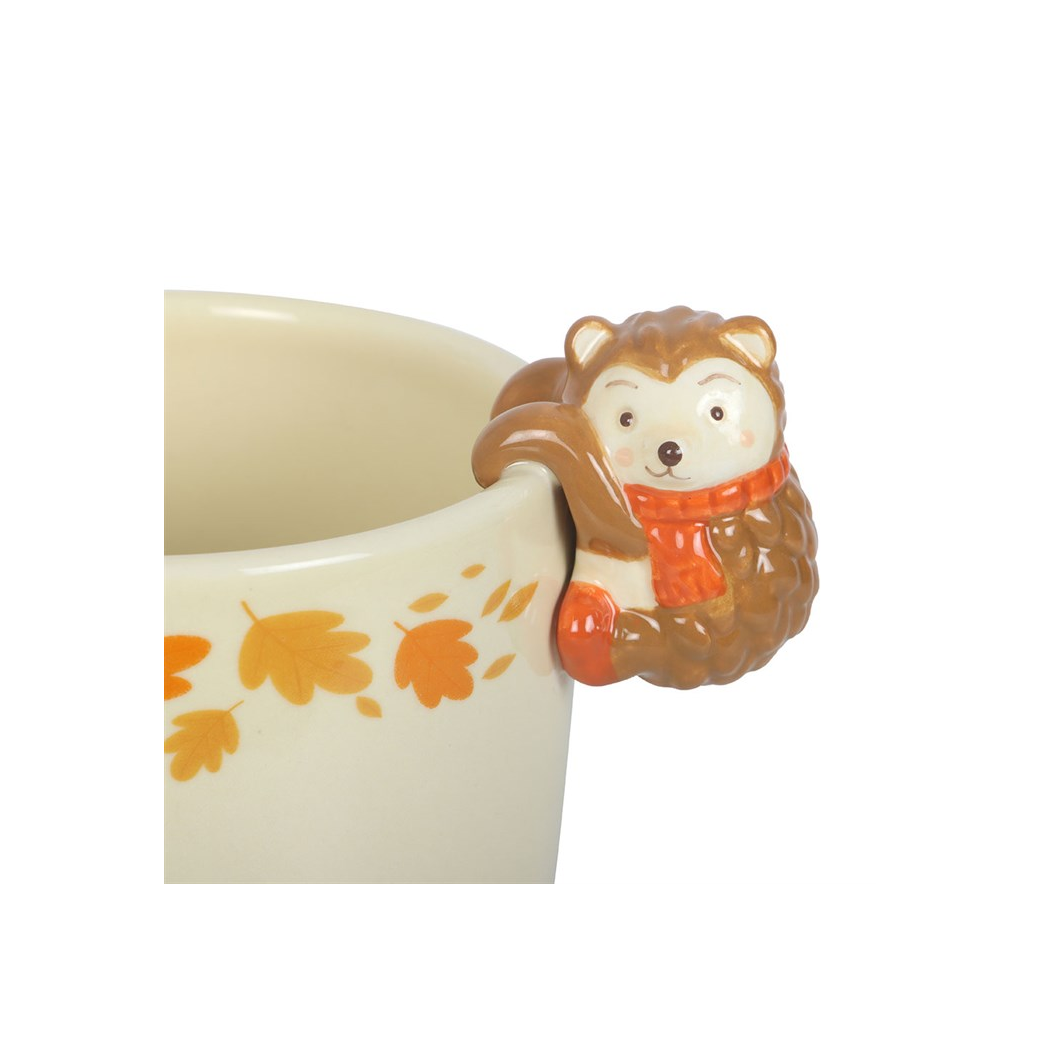 Autumn Plant Pot with Hedgehog 🇬🇧