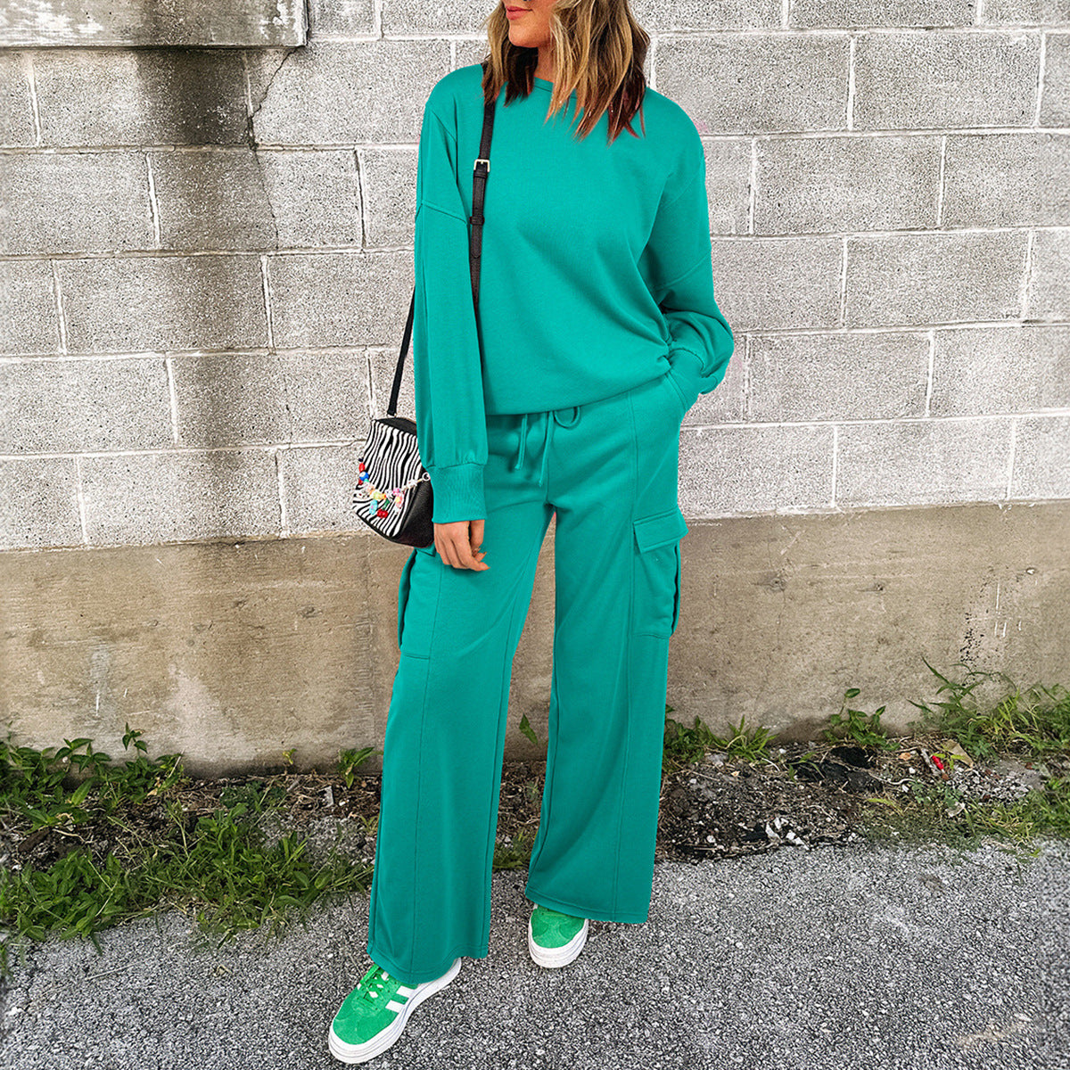 Long Sleeve Casual trousers and Sweatshirt Two-piece Set 🇨🇳