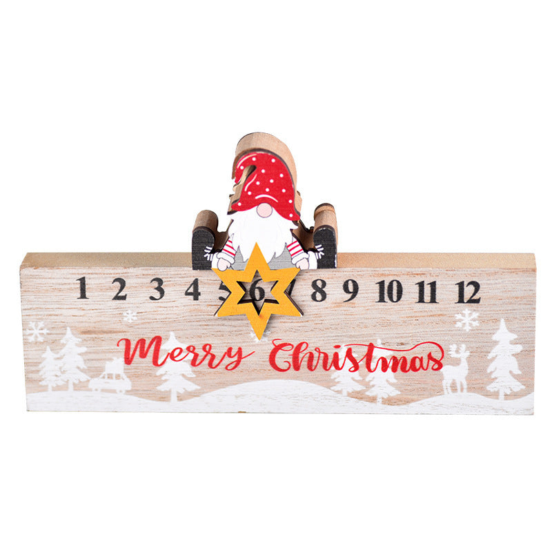 Christmas Wooden Calendar Mobile Ornaments 🇨🇳