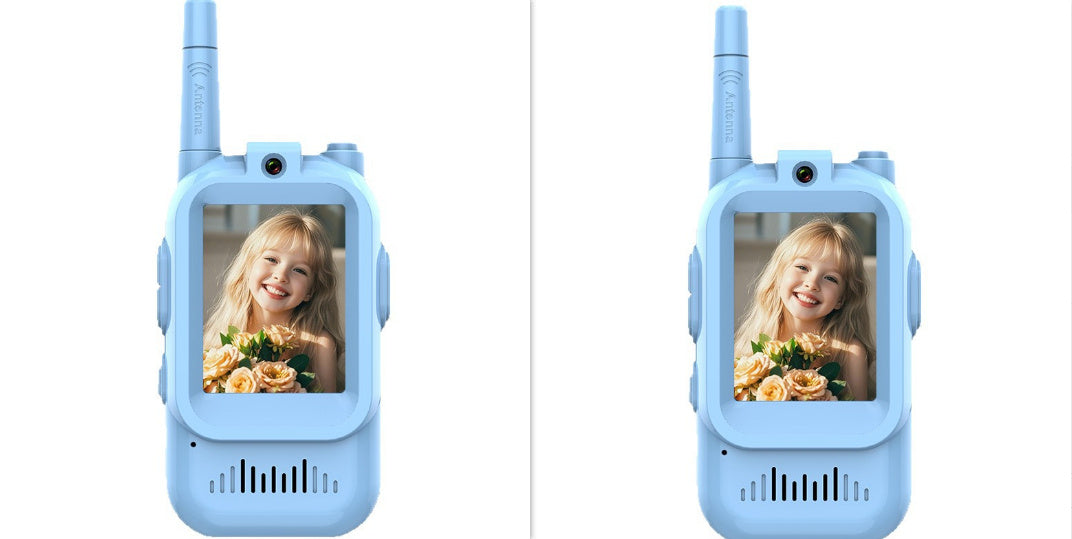 Mini Video Wireless Walkie Talkies For Kids Handheld 2 Pack Rechargeable Intercom Cam Outdoor Family Games Gift For Boys Girls 🇨🇳