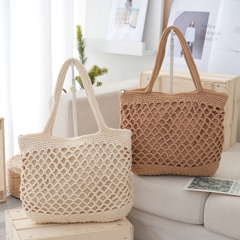 Handwoven Bag Casual Straw Tote Bag 🇨🇳