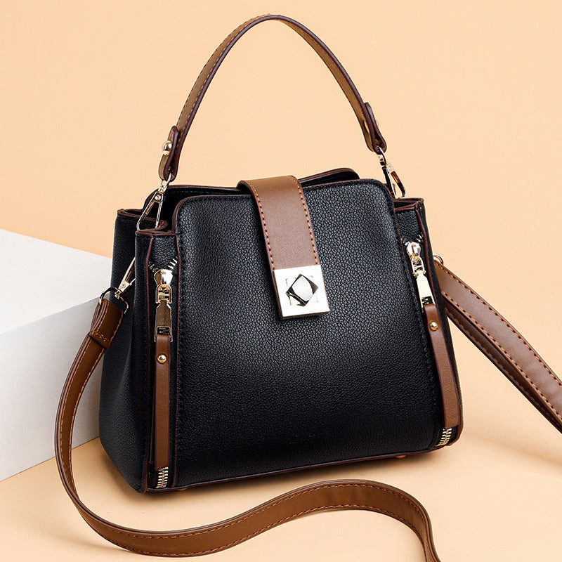 Fashion Casual All-match Shoulder Women's Bag Crossbody Portable Large-capacity Bucket Bag 🇨🇳