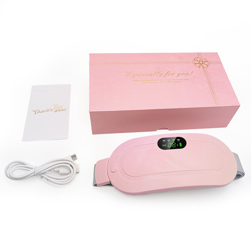 Menstrual Heating Pad Smart Warm Belt Relief Waist Pain Cramps Vibrating Abdominal Massager Electric Waist Belt Device 🇨🇳
