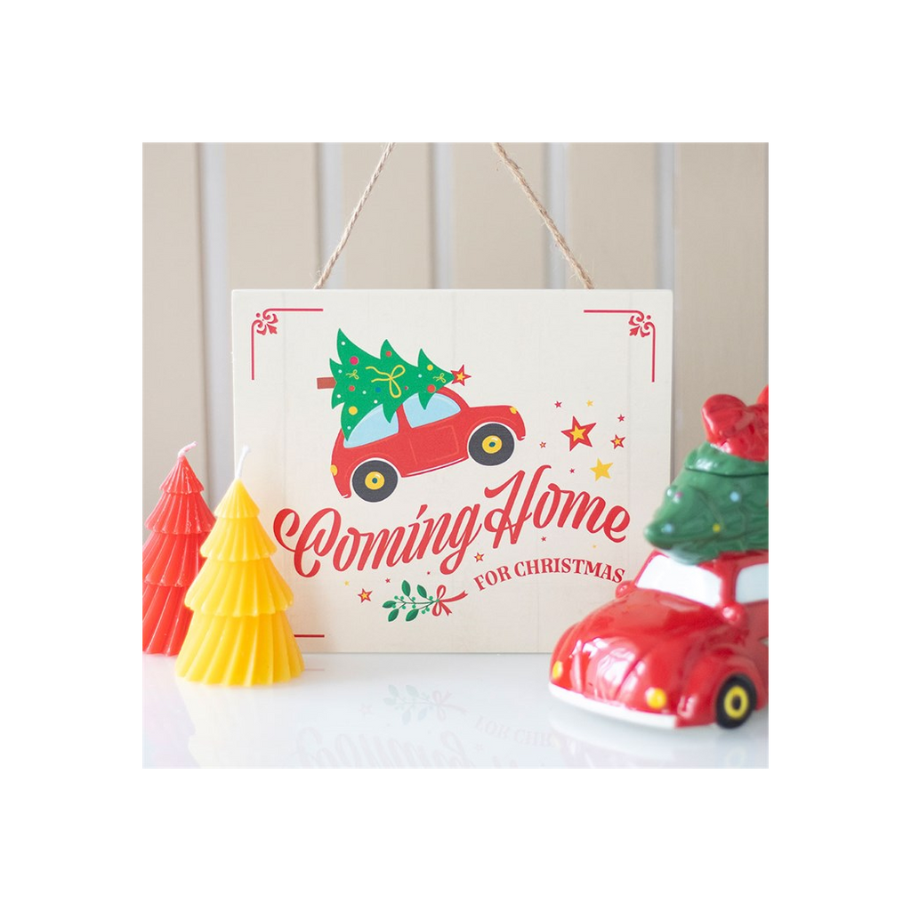 Coming Home for Christmas Hanging Sign 🇬🇧