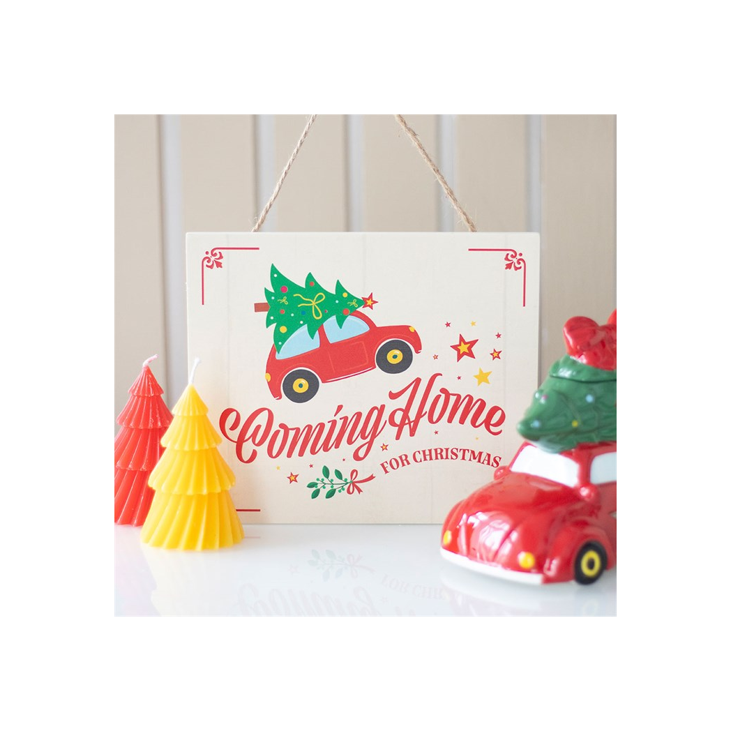Coming Home for Christmas Hanging Sign 🇬🇧