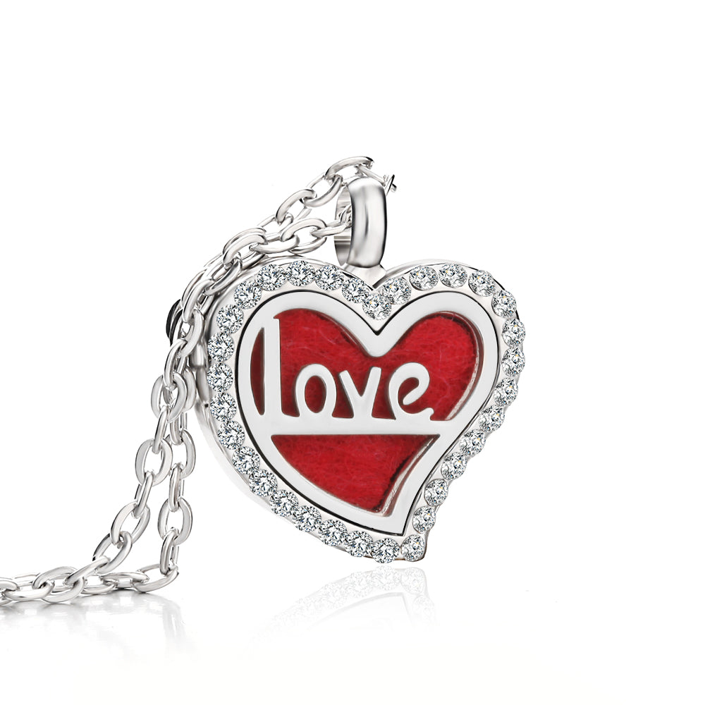 Jewelry Heart Fragrance Essential Oil Diffuser Necklace 🇨🇳
