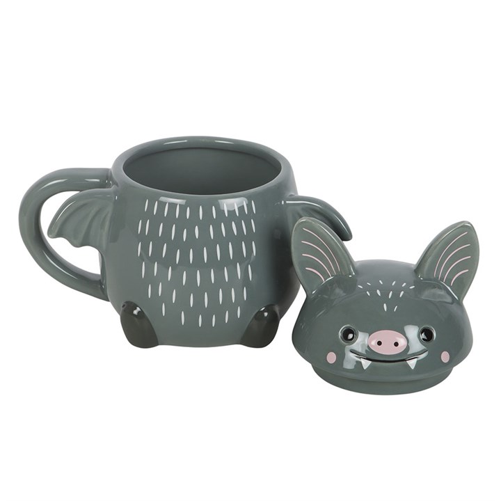 Cute Bat Lidded Mug 🇬🇧