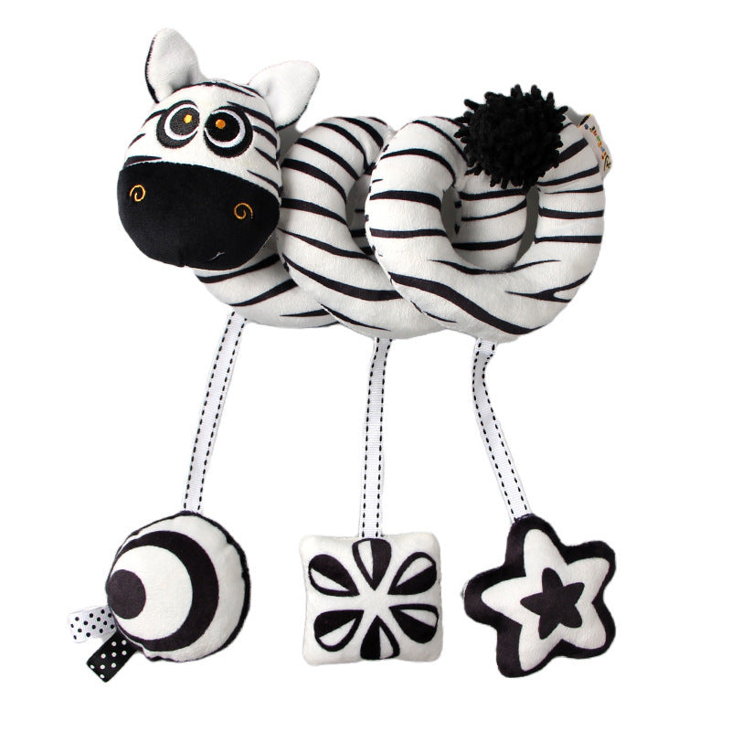 Aipinqi New Early Education Bed Winding Toys Baby Black And White Animal Vision 🇨🇳