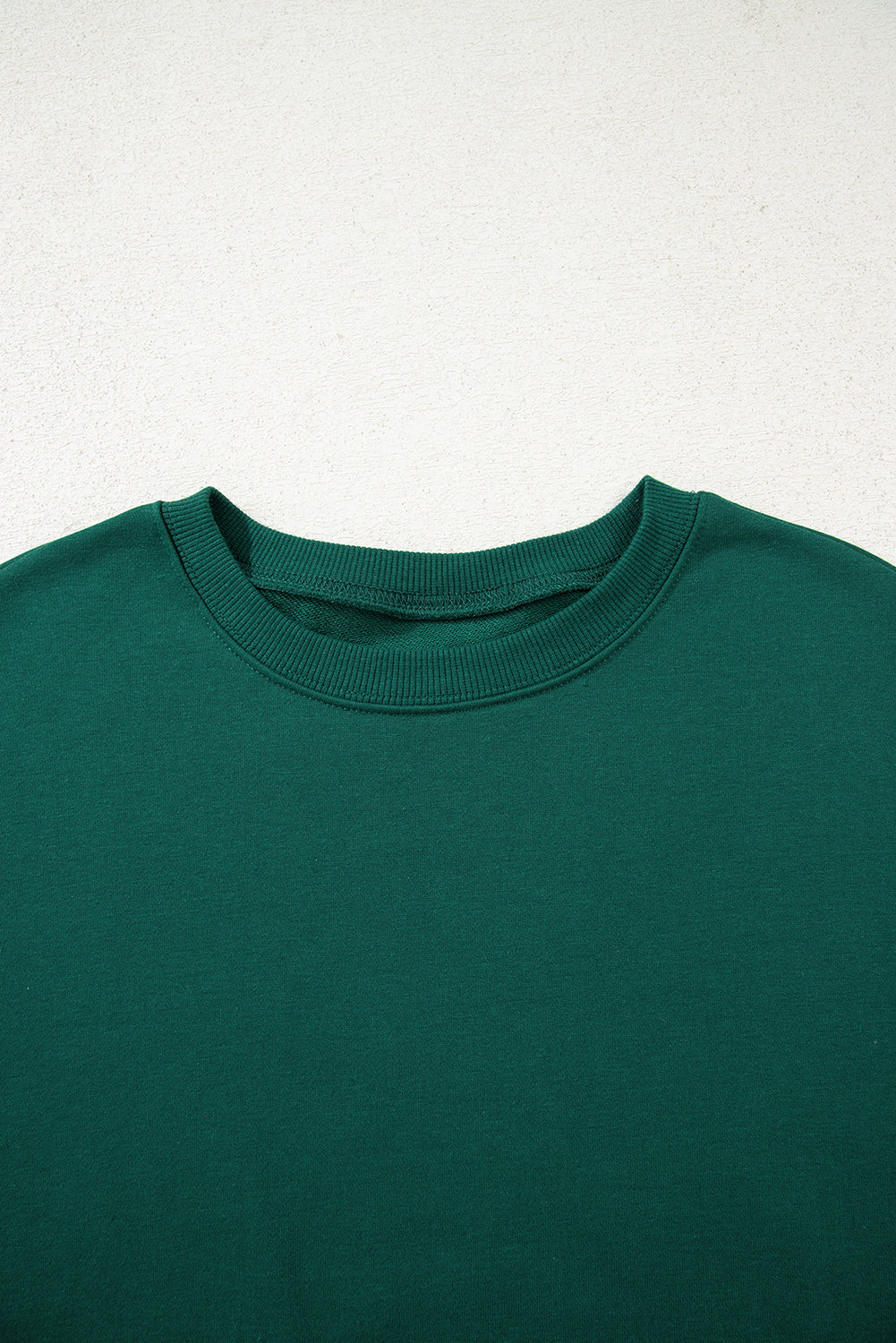 Evergreen Varsity Striped Sleeve Drop Shoulder Sweatshirt and Short Set 🇺🇲