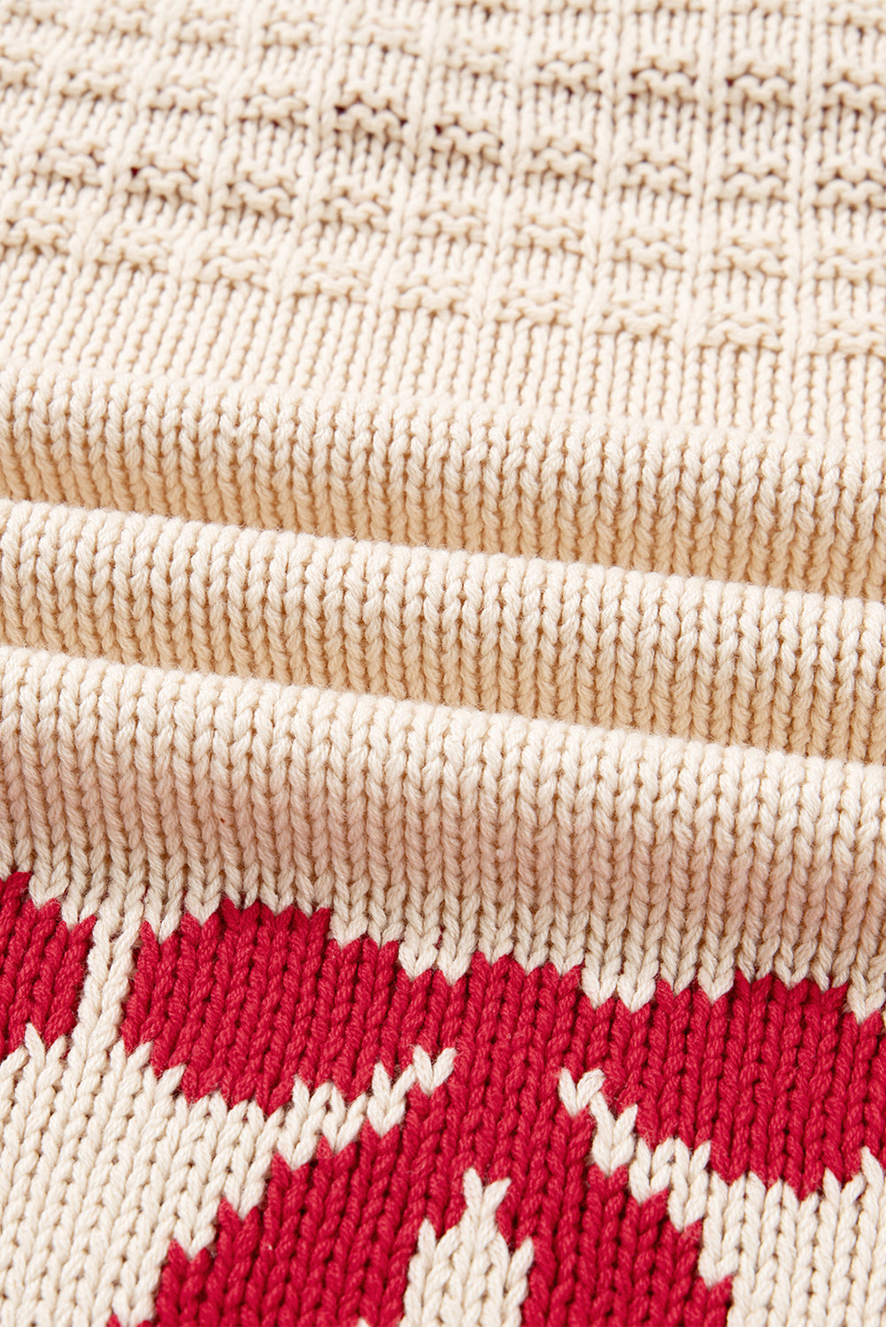 Apricot Bow Pattern Textured Open Front Baggy Cardigan 🇺🇸