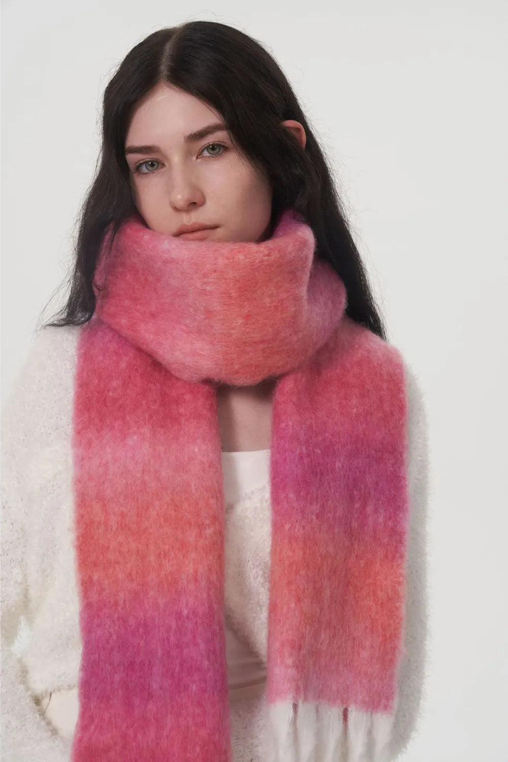 Fringe Gradient Thermal Scarf 🇨🇳
