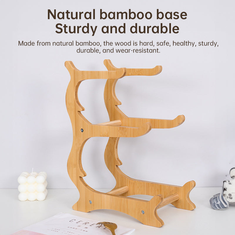 2-Tier Bamboo Fruit Stand for Kitchen, Space Saving Countertop Organiser 🇨🇳