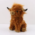 Highland Cow plush toy simulation long haired cow figurine 🇨🇳