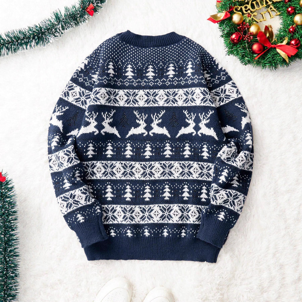 Christmas round neck loose sweater for men 🇨🇳