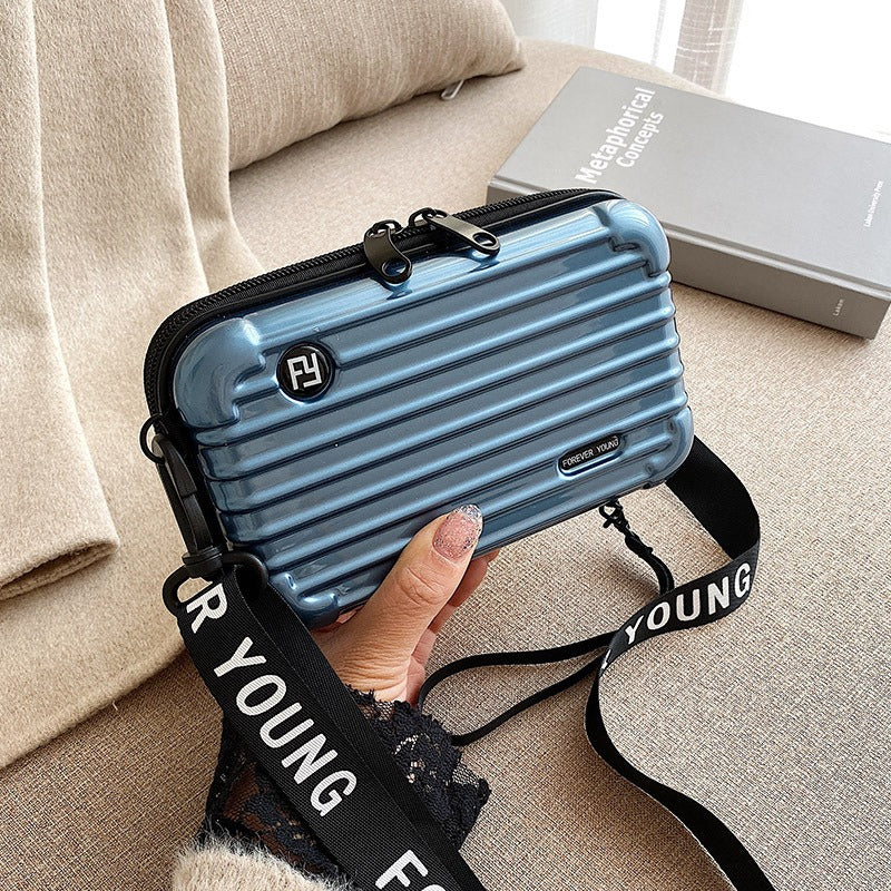 PC hard shell toiletry bag 7-inch shoulder crossbody bag hand storage bag suitcase small bag 🇨🇳