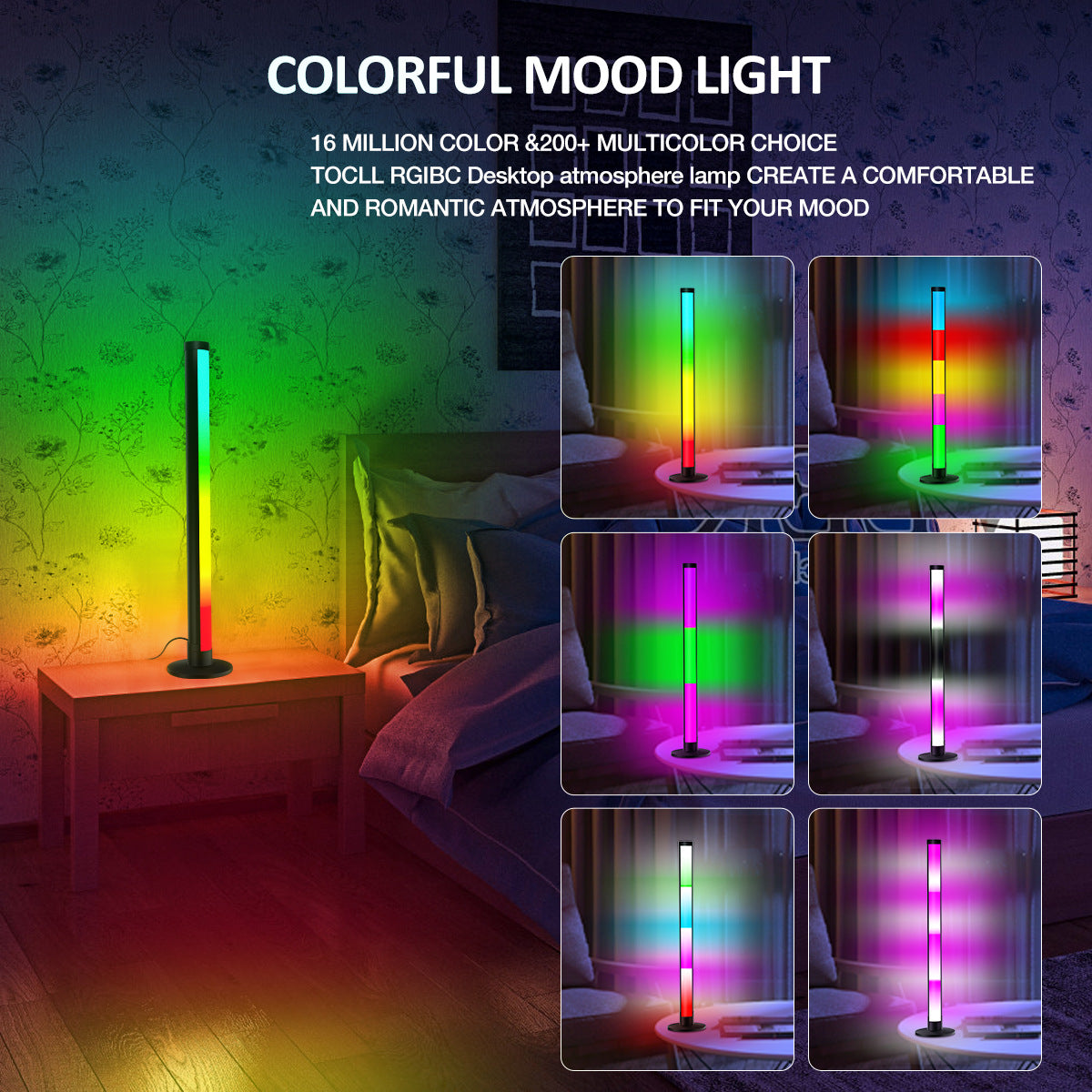 48 Lights USB Interface 2.4G Remote Control Desktop Atmosphere Light 🇨🇳