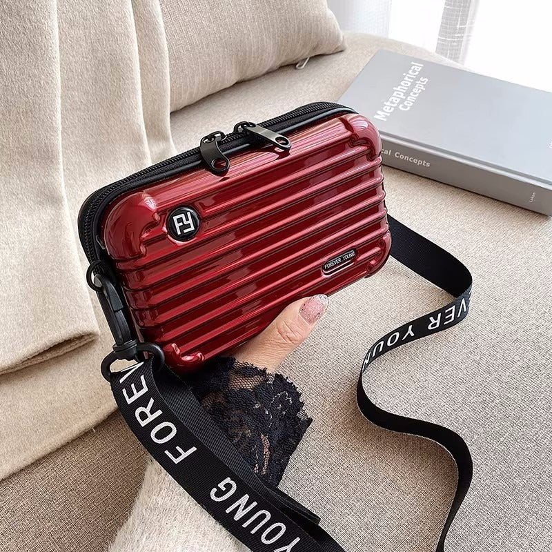 PC hard shell toiletry bag 7-inch shoulder crossbody bag hand storage bag suitcase small bag 🇨🇳