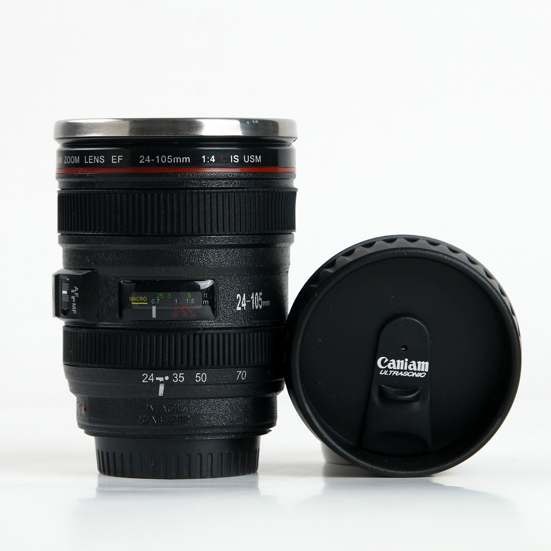 DSLR lens cup stainless steel water cup office coffee cup 🇨🇳