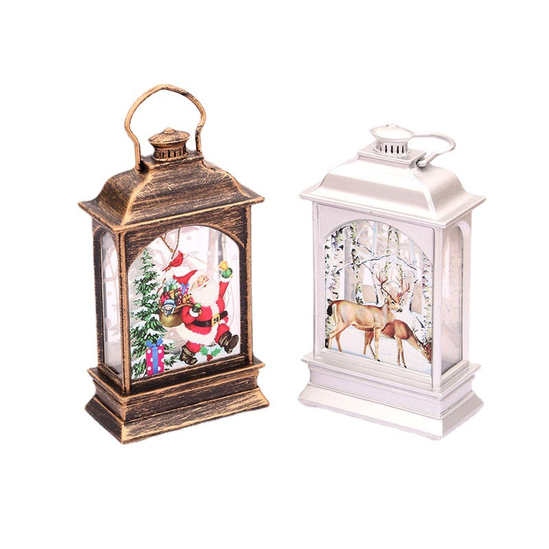 Christmas decorations, illuminated hand-held oil lamps, LED display 🇨🇳