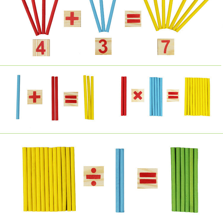 Children's Counting Stick Montessori Mathematics Teaching Tool Early Education Digital Stick Toy 🇨🇳