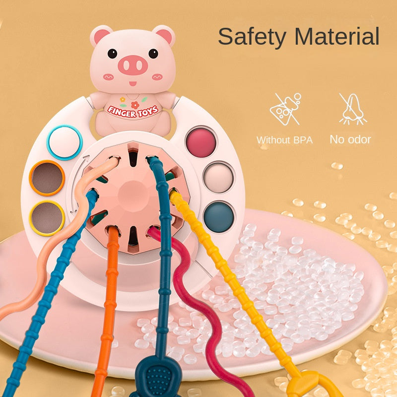 Fun Suction Cup Toy for Biting and Pressing, Finger Exercise, Early Education Sensory Integration Cognitive Developmental Educational Toy 🇨🇳