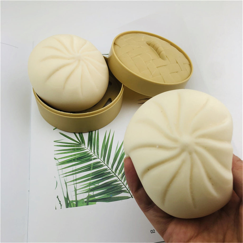 Stress Relief Toy Decompression Sensory Fidget Toy Unzip Toy Steamed Stuffed Bun Simulation Fidget Toy Set 🇨🇳