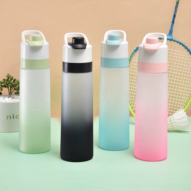 700ml frosted spray water cup outdoor sports kettle cooling water replenishment convenient advertising cup 🇨🇳