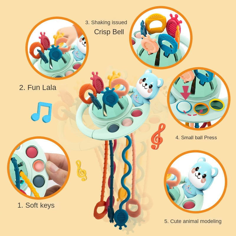 Fun Suction Cup Toy for Biting and Pressing, Finger Exercise, Early Education Sensory Integration Cognitive Developmental Educational Toy 🇨🇳