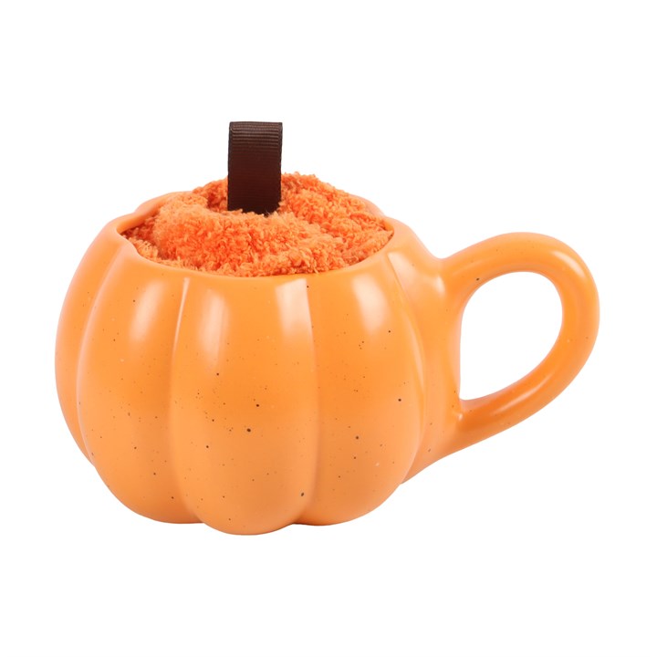 Pumpkin Shaped Mug and Socks Set 🇬🇧