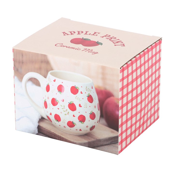 Apple Print Rounded Mug 🇬🇧