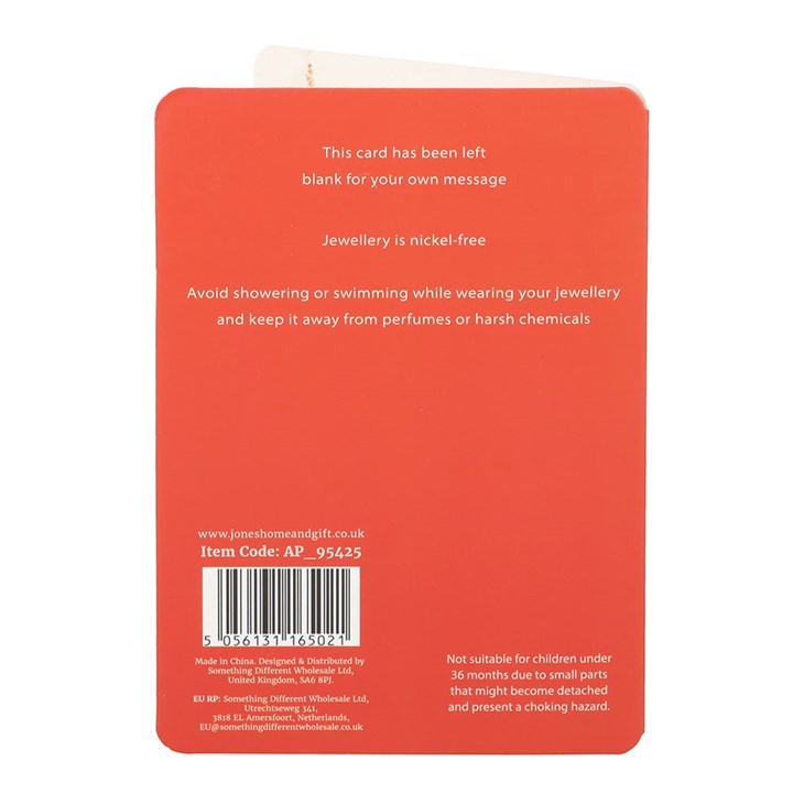 Best Teacher Apple Necklace on Greeting Card 🇬🇧