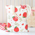 Apple Print Polycotton Tote Bag 🇬🇧