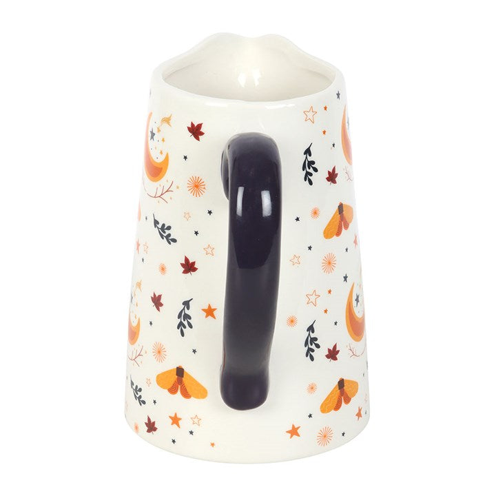 Autumn Magic Harvest Moon Print Ceramic Flower Jug 🇬🇧
