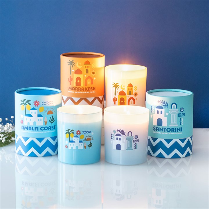 Santorini Coconut & Sea Salt Scented Candle 🇬🇧