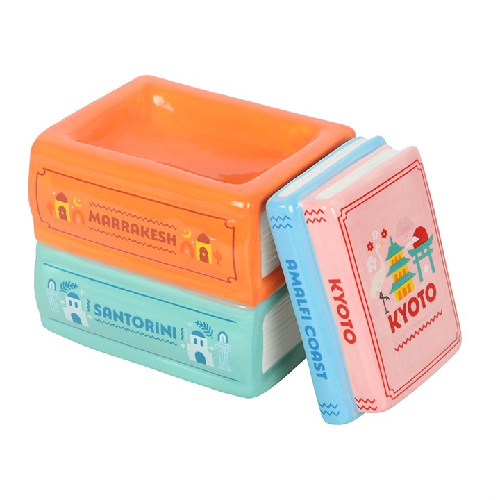 Travel Book Stack Oil Burner and Wax Warmer 🇬🇧