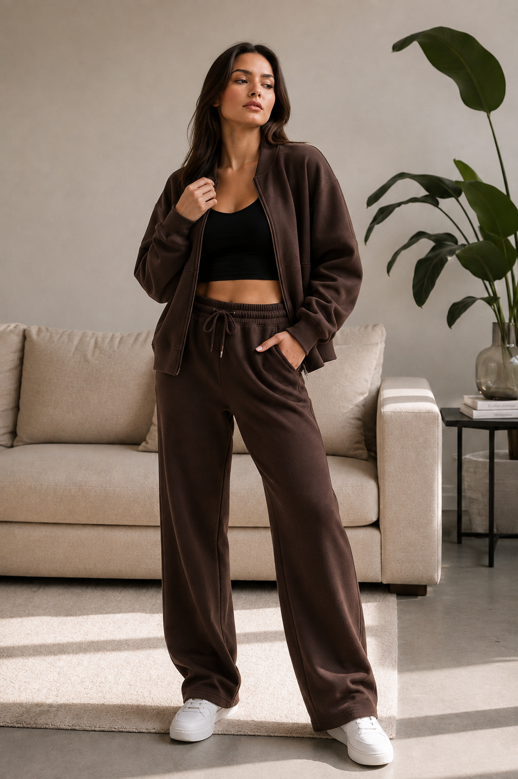 Bomber New Style Oversized Fleece Zipper and Wide Leg Tracksuit 🇬🇧