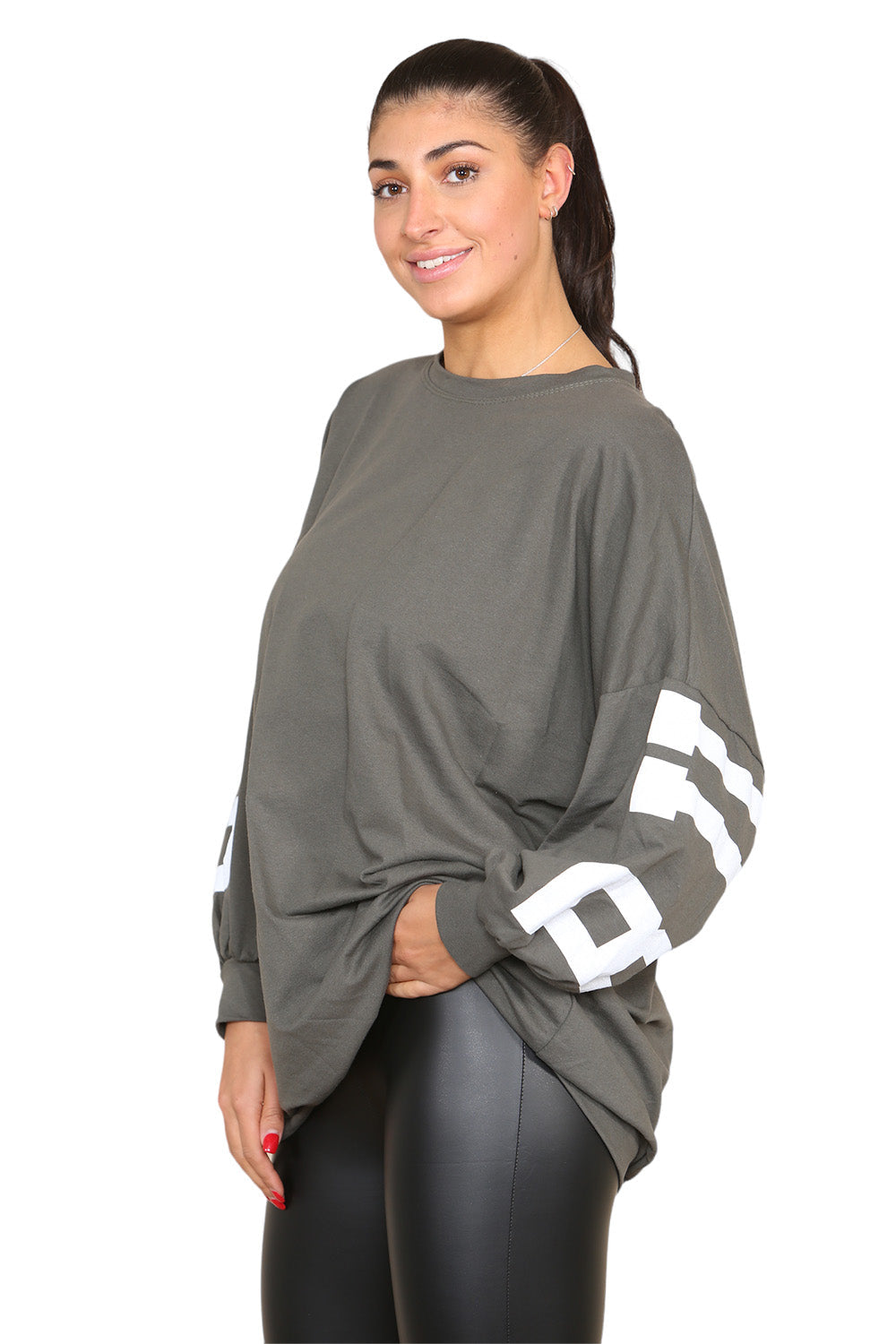 Buffalo Slogan Print Oversized Jumper Dress 🇬🇧