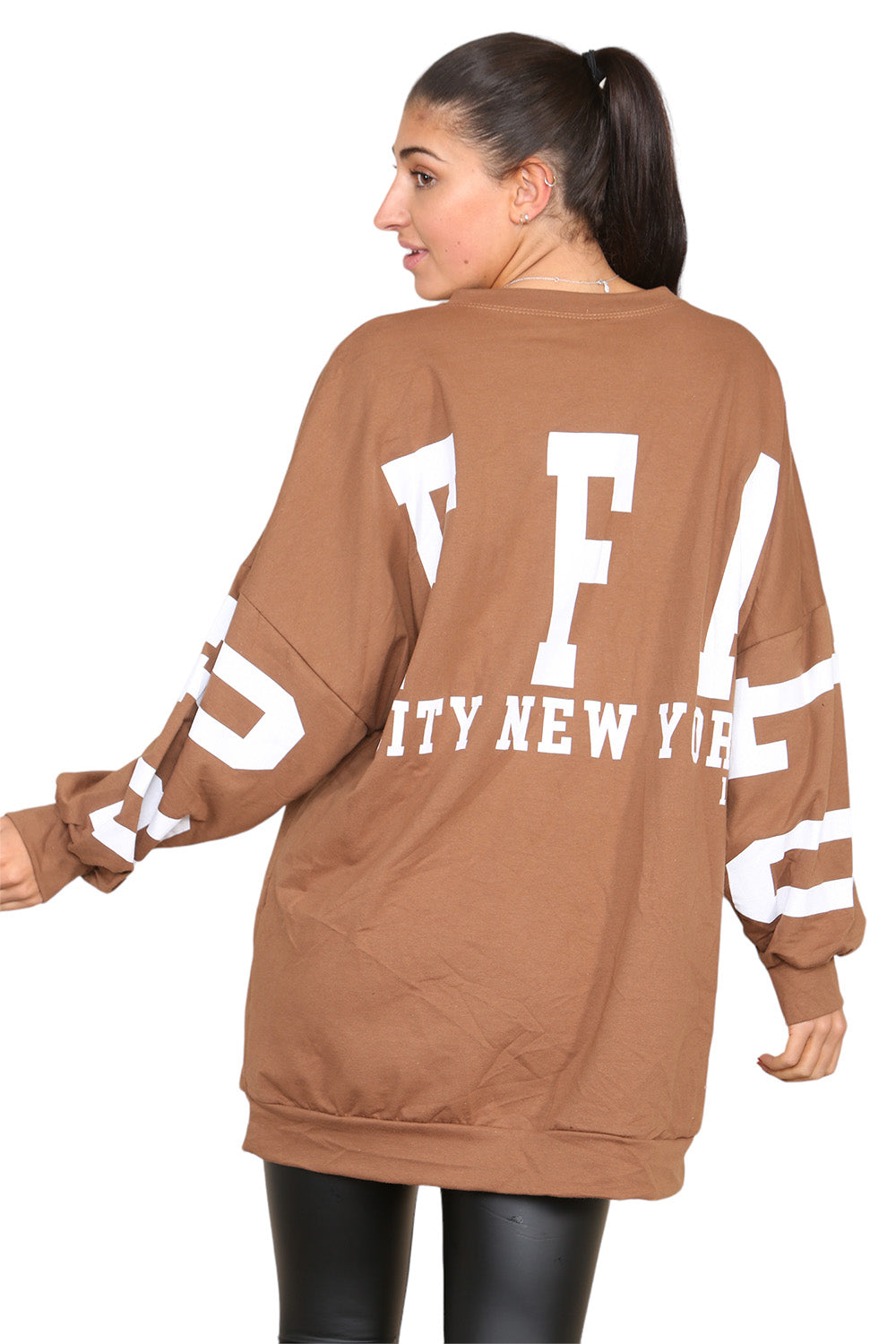 Buffalo Slogan Print Oversized Jumper Dress 🇬🇧