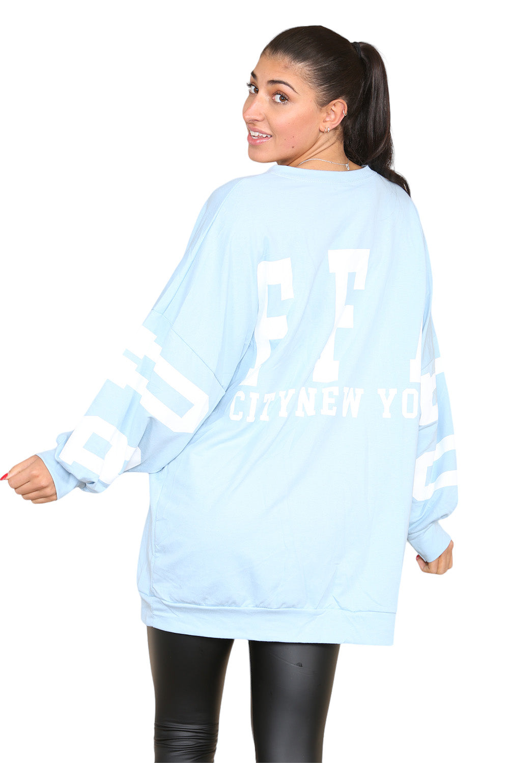 Buffalo Slogan Print Oversized Jumper Dress 🇬🇧