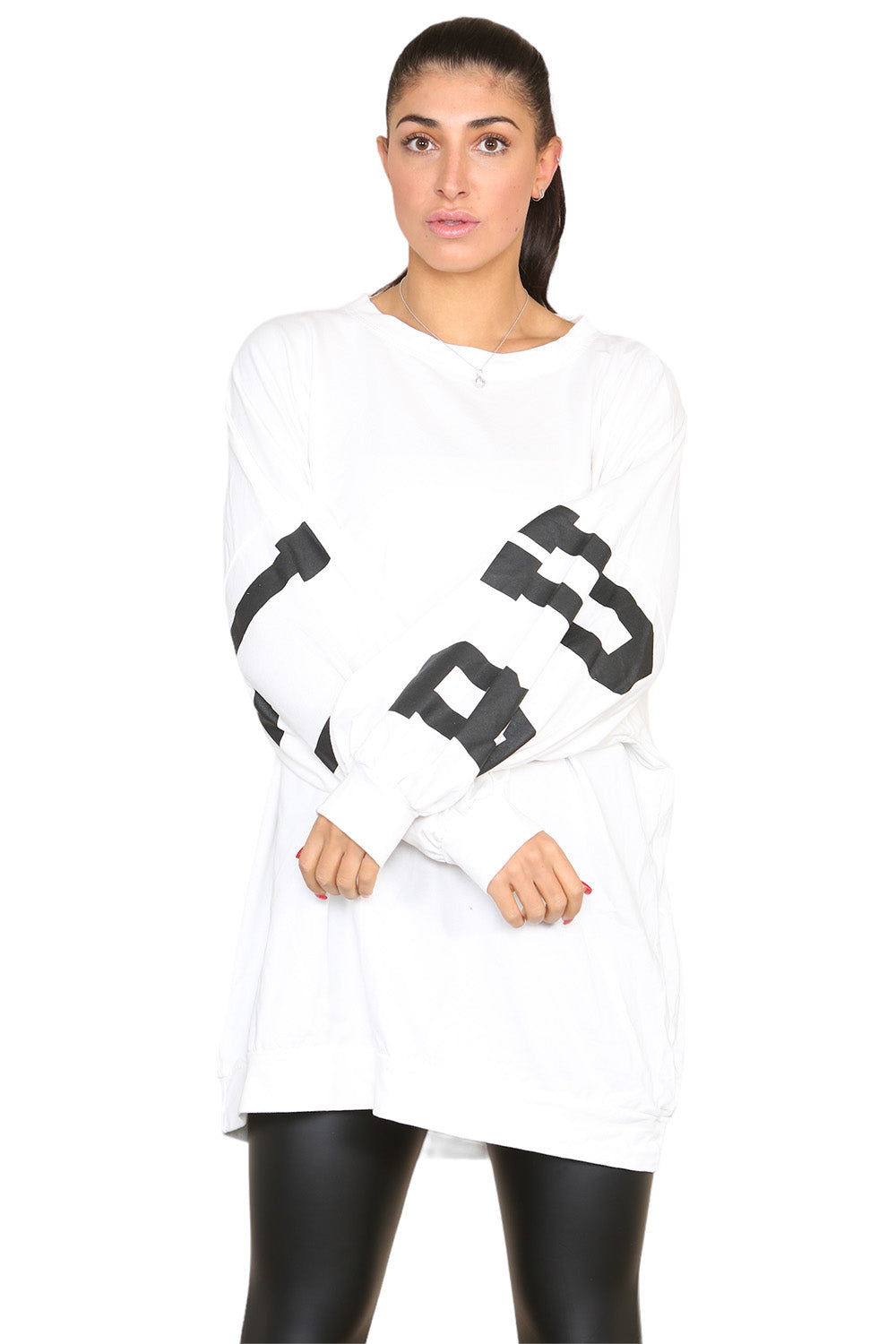 Buffalo Slogan Print Oversized Jumper Dress 🇬🇧