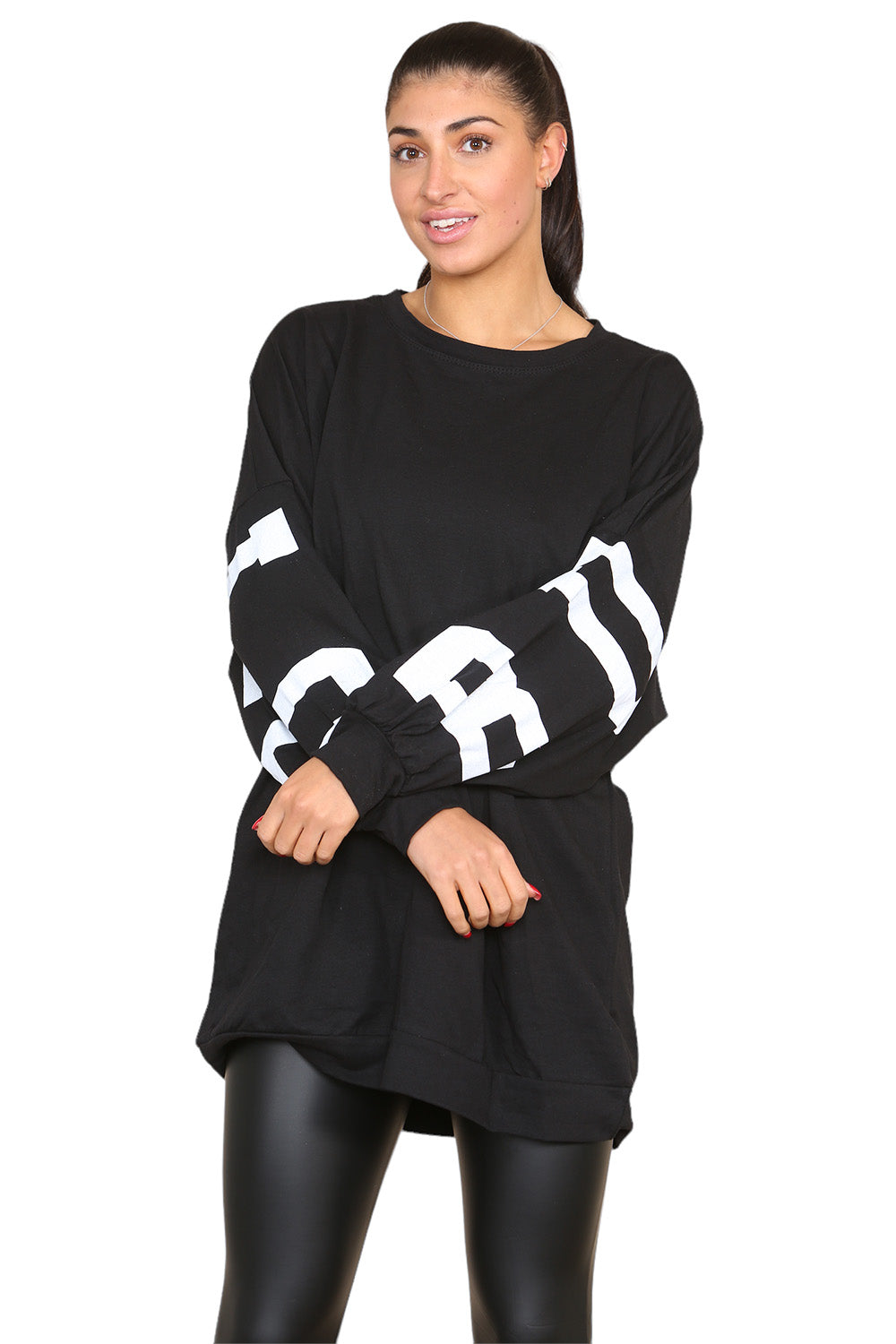 Buffalo Slogan Print Oversized Jumper Dress 🇬🇧