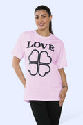 Ladies Love Printed Short Sleeve T-Shirt Top 🇬🇧