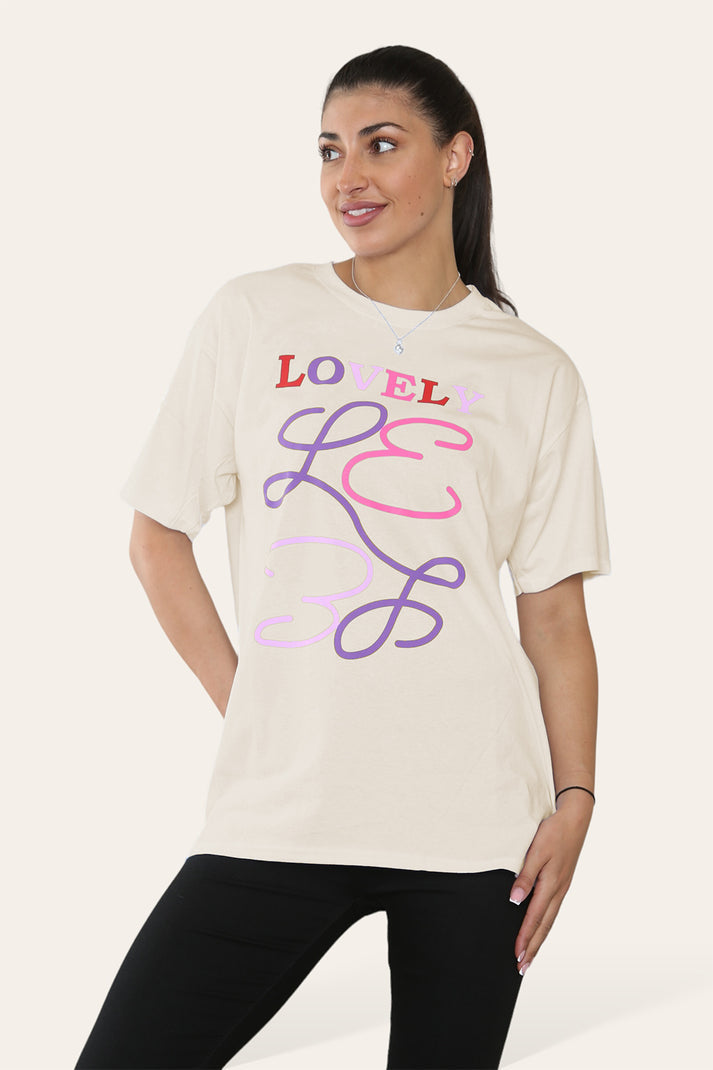 Ladies Lovely Printed Short Sleeve T-Shirt Top 🇬🇧