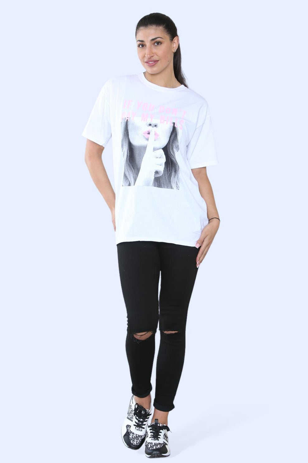Ladies Printed Short Sleeve T-Shirt Top 🇬🇧