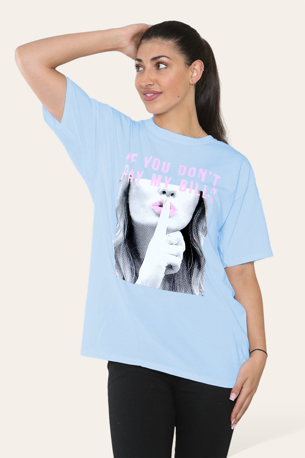 Ladies Printed Short Sleeve T-Shirt Top 🇬🇧