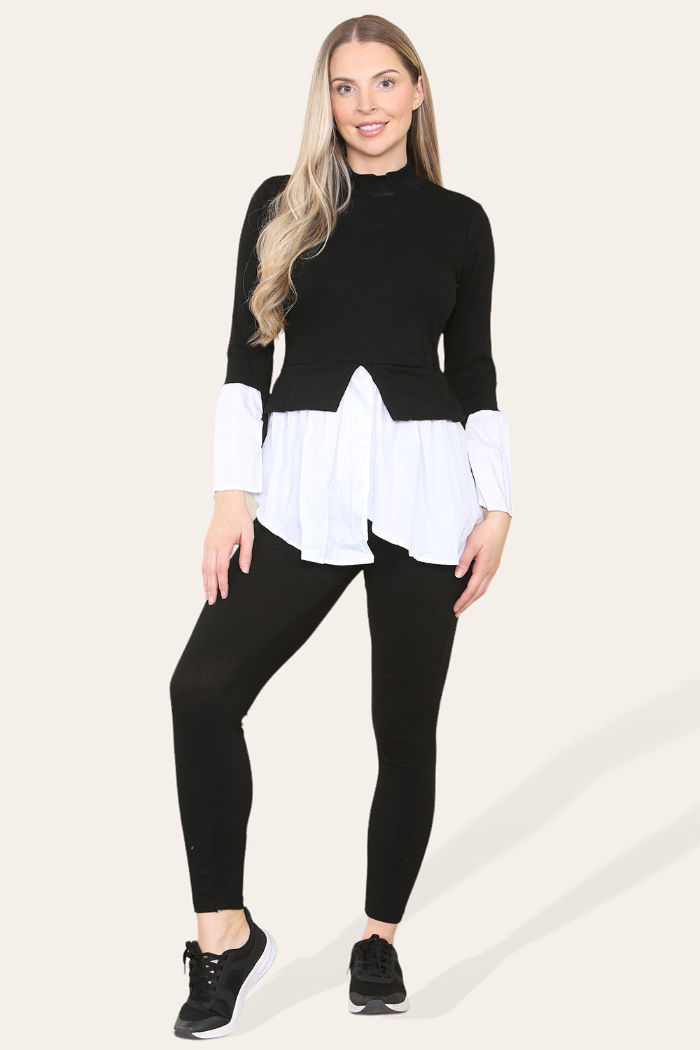 Ribbed Lounge Wear Flared Shirt and Leggings Co-Ord Set 🇬🇧